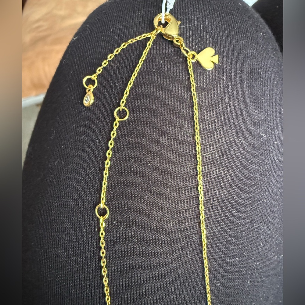 Kate Spade Gold Necklace with Pink Charm - Picture 6 of 6